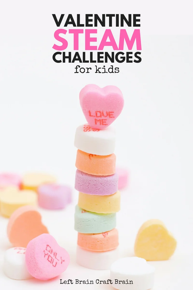 Have some fun with sweet science, technology, engineering, art and math activities this February with these Valentine's Day STEAM Challenge Cards.