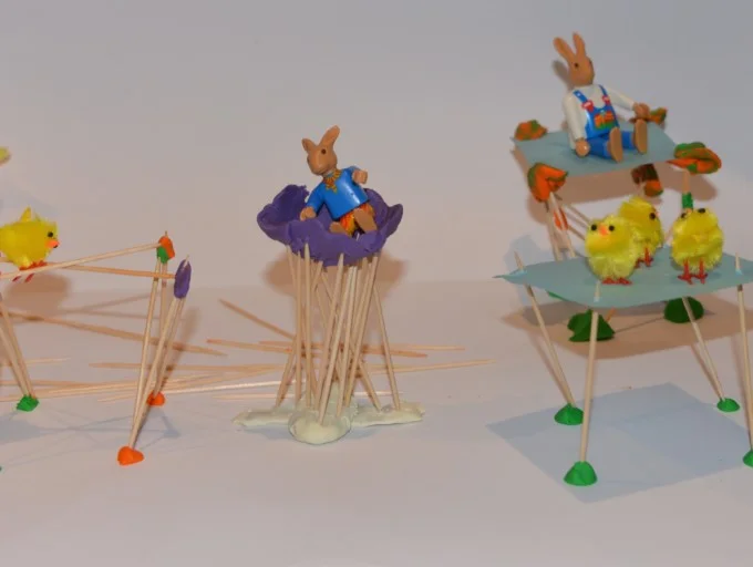 Toothpick tower for egg challenge