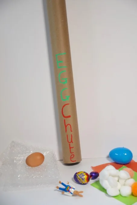 Egg chute STEM challenge