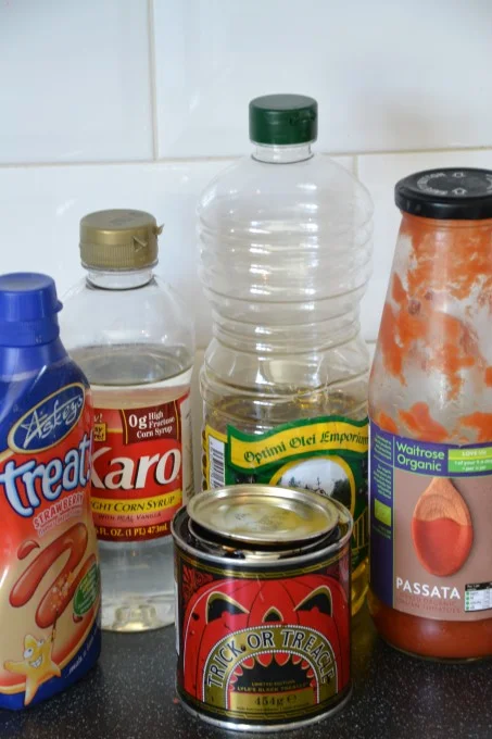 various liquids for viscosity experiment
